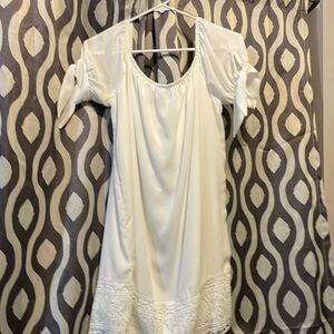 White /lined dress- new no tags